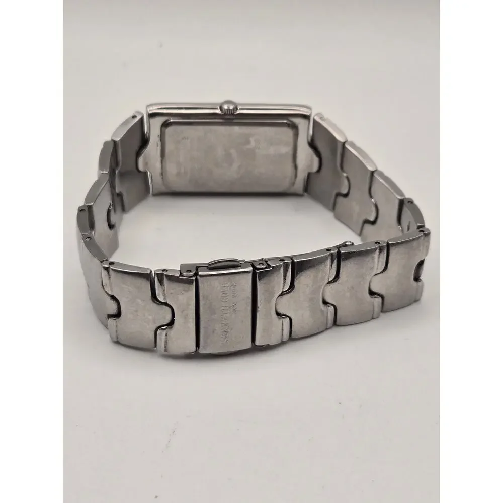 Kenneth Cole New York Rectangular Watch, Silver Tone